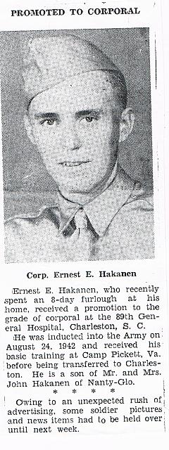 Ernie Promotion to Corporal