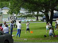 2004 Reunion adults talking and kids playing